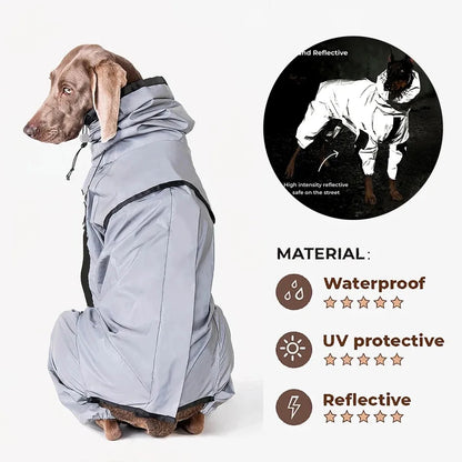 Waterproof Dog Raincoat - All-Weather Pet Jumpsuit