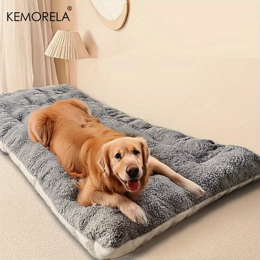 Extra Large Plush Dog Bed - Thickened Soft Pet Sofa Mat