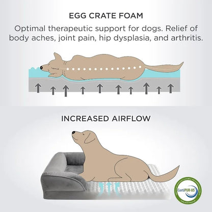 Jumbo Orthopedic Dog Bed – Memory Foam Sofa