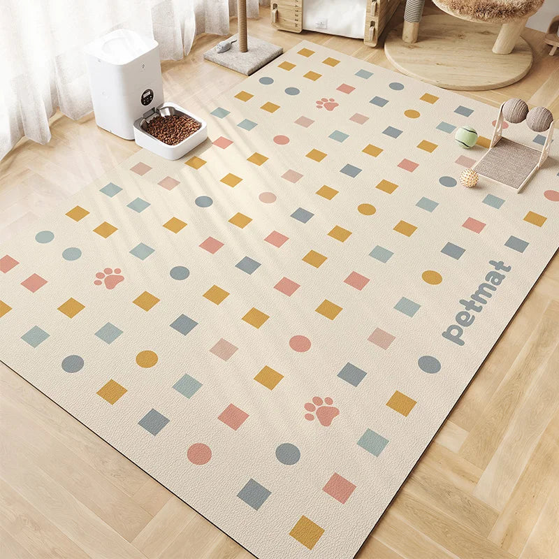 Non-Slip Floor Rug - Diatomite Waterproof Mat for Pet Bowls & Wet Paws