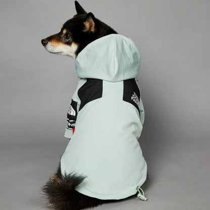 Polyester Dog Raincoat – Durable All-Season Solid Jacket