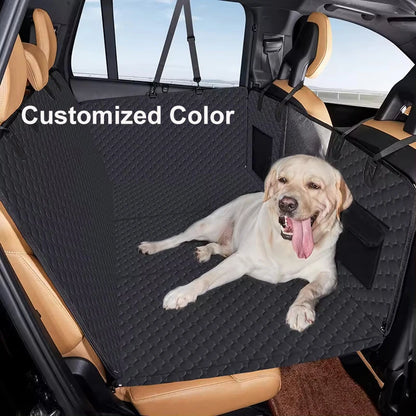 Extended Dog Car Seat Cover – Waterproof Backseat Bed & Travel Mat