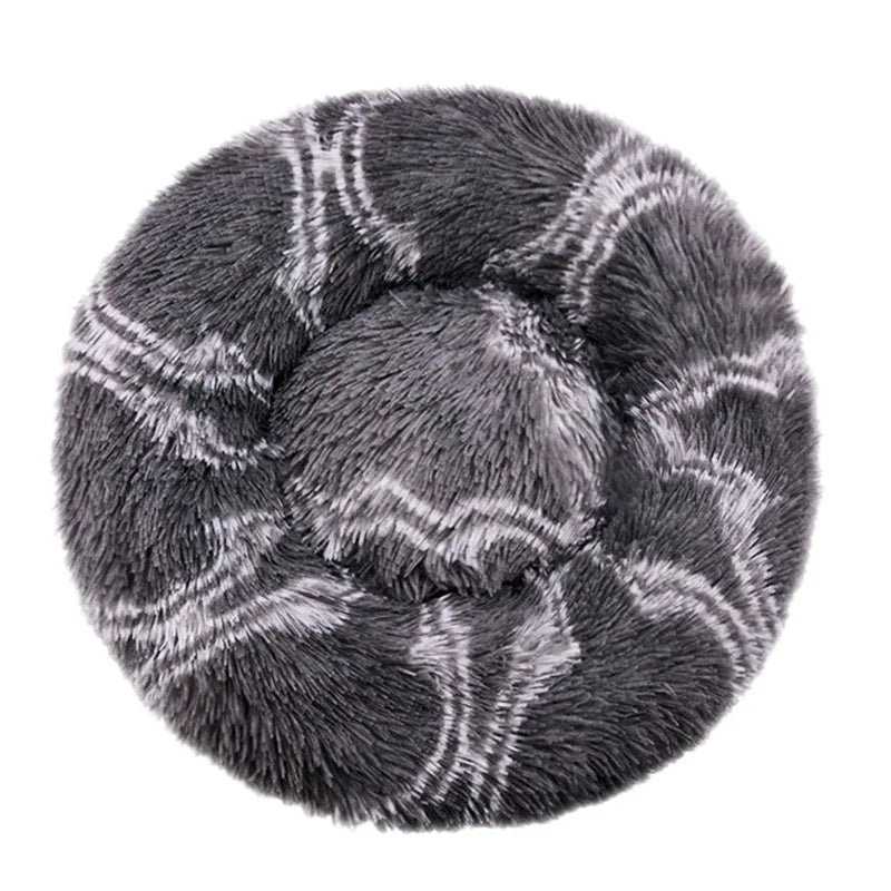 Donut Plush Dog Bed – Warm & Washable