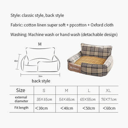 Dog Sofa Cushion – Removable Dog & Cat Bed