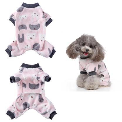 Cozy Winter Pajamas – Cozy Overalls for Small Dogs & Puppies
