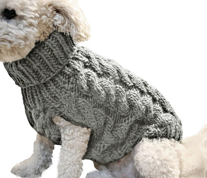 Cozy Knit Dog Sweater – Winter Warmth for Small Breeds