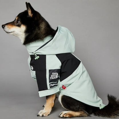 Polyester Dog Raincoat – Durable All-Season Solid Jacket
