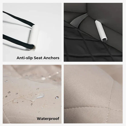 Waterproof Dog Car Seat Cover Bed – Travel Protector with Safety & Comfort