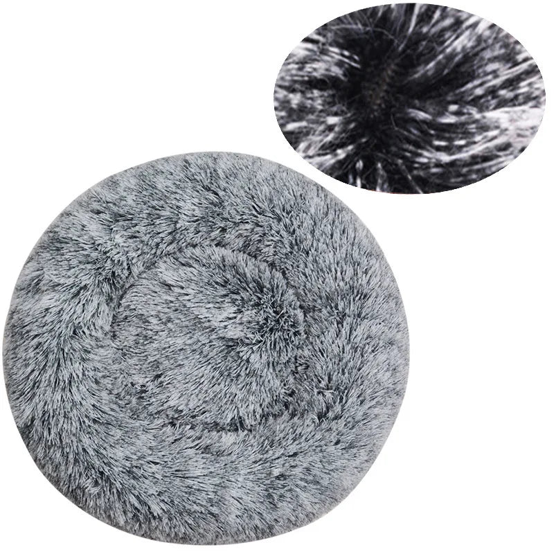 Donut Plush Dog Bed – Warm & Washable