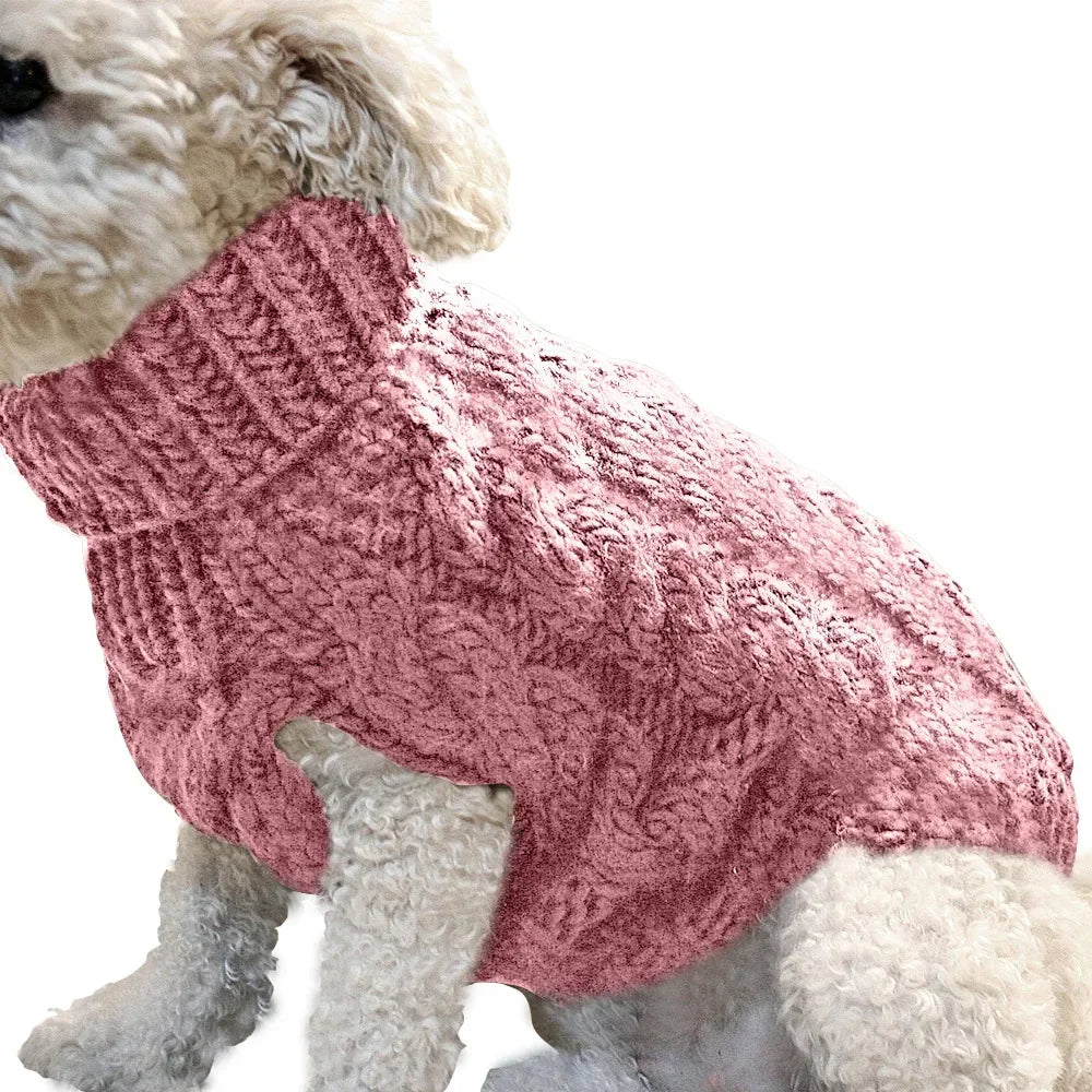 Cozy Knit Dog Sweater – Winter Warmth for Small Breeds