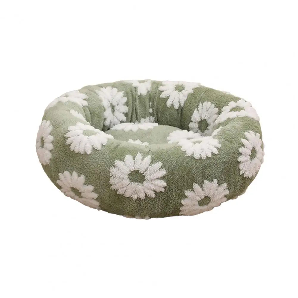 Raised Edge Donut Dog Bed – Plush & Anti-Slip