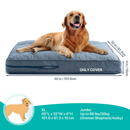 Orthopedic Dog Bed Cover – Washable & Quilted