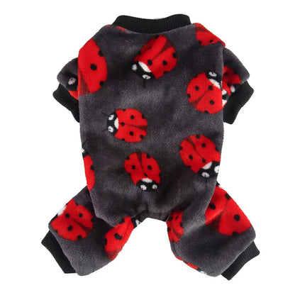 Cozy Winter Pajamas – Cozy Overalls for Small Dogs & Puppies