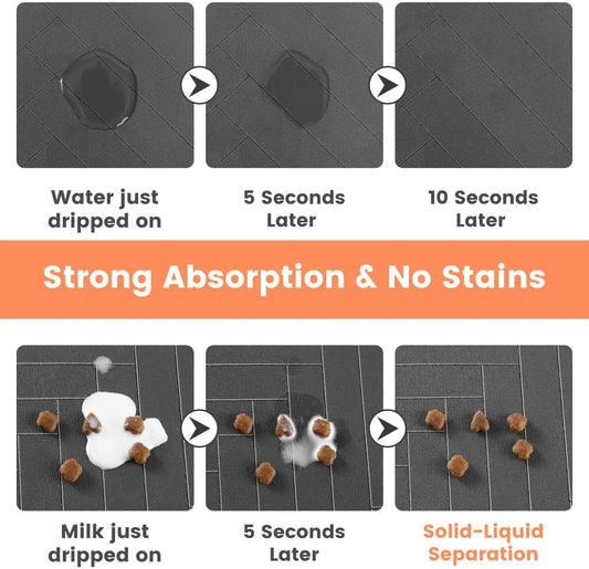 Feeding Mat - Quick Dry Food Bowl Placemat
