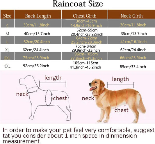 Dog Raincoat –Yellow