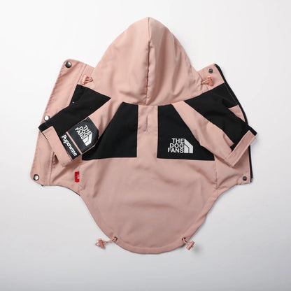 Polyester Dog Raincoat – Durable All-Season Solid Jacket