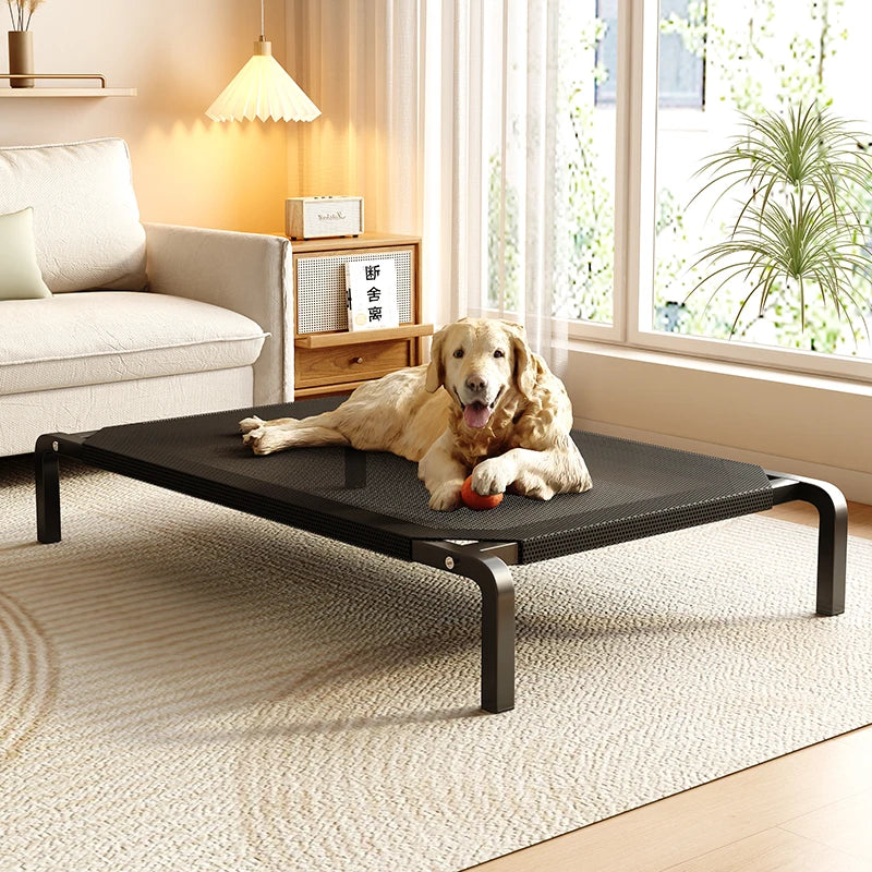 Elevated Summer Dog Bed – Breathable & Washable