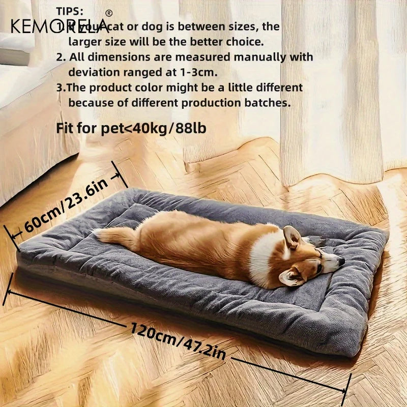 Extra Large Plush Dog Bed - Thickened Soft Pet Sofa Mat