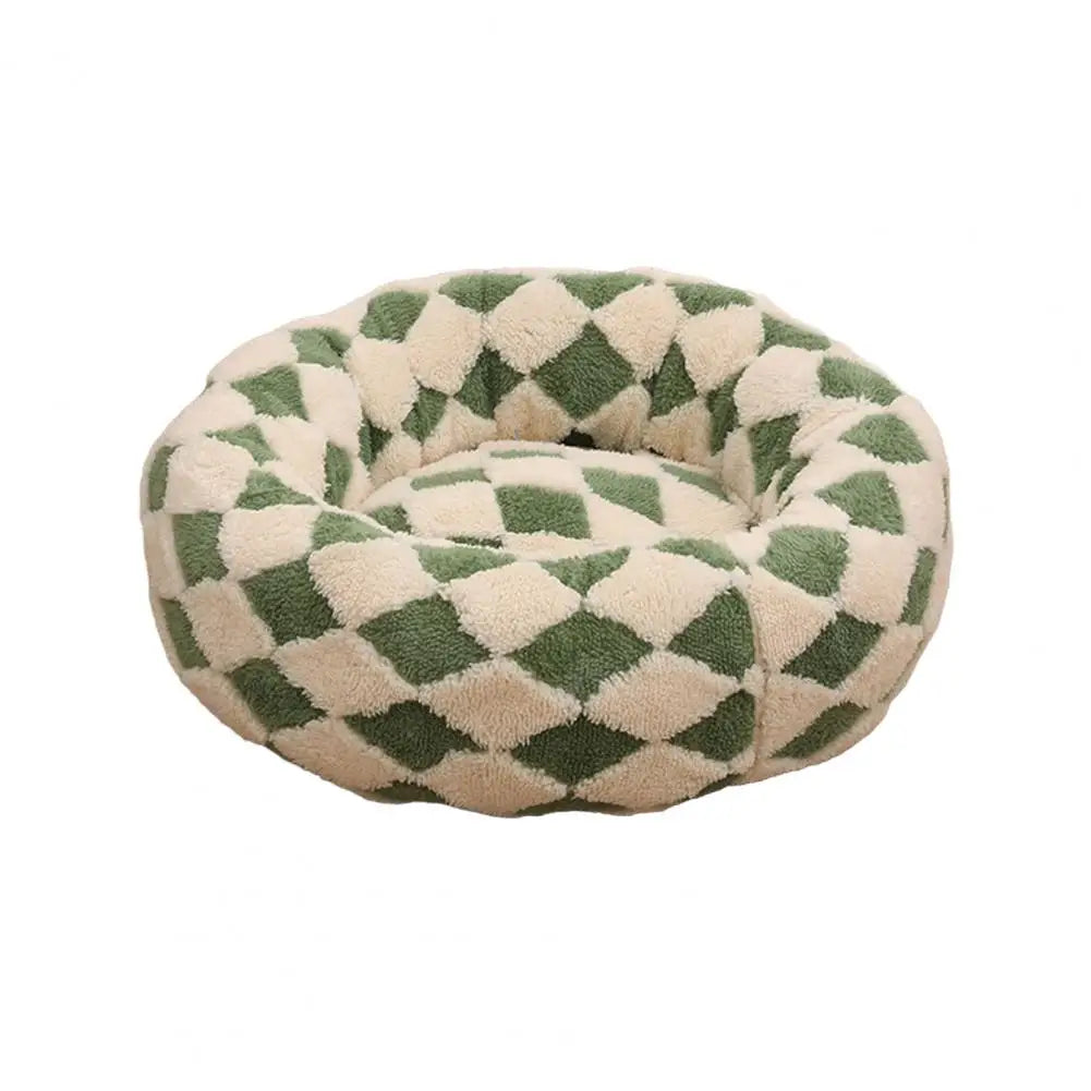 Raised Edge Donut Dog Bed – Plush & Anti-Slip