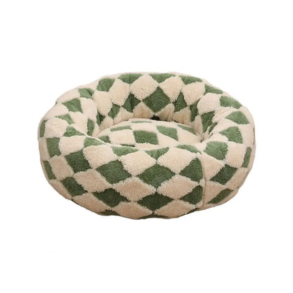 Raised Edge Donut Dog Bed – Plush & Anti-Slip