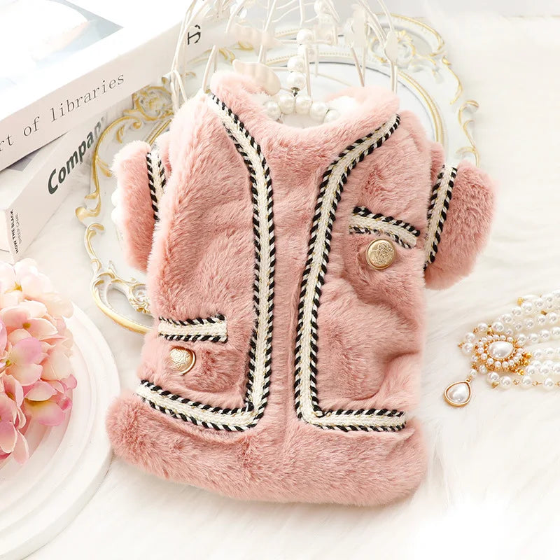 Luxury Pet Sweater – Autumn & Winter Cotton Coat for Dogs & Cats