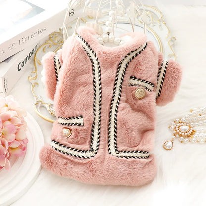 Luxury Pet Sweater – Autumn & Winter Cotton Coat for Dogs & Cats