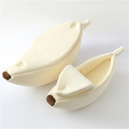 Cozy Banana Bed for Cats & Small Dogs – Soft, Cute & Comfy!