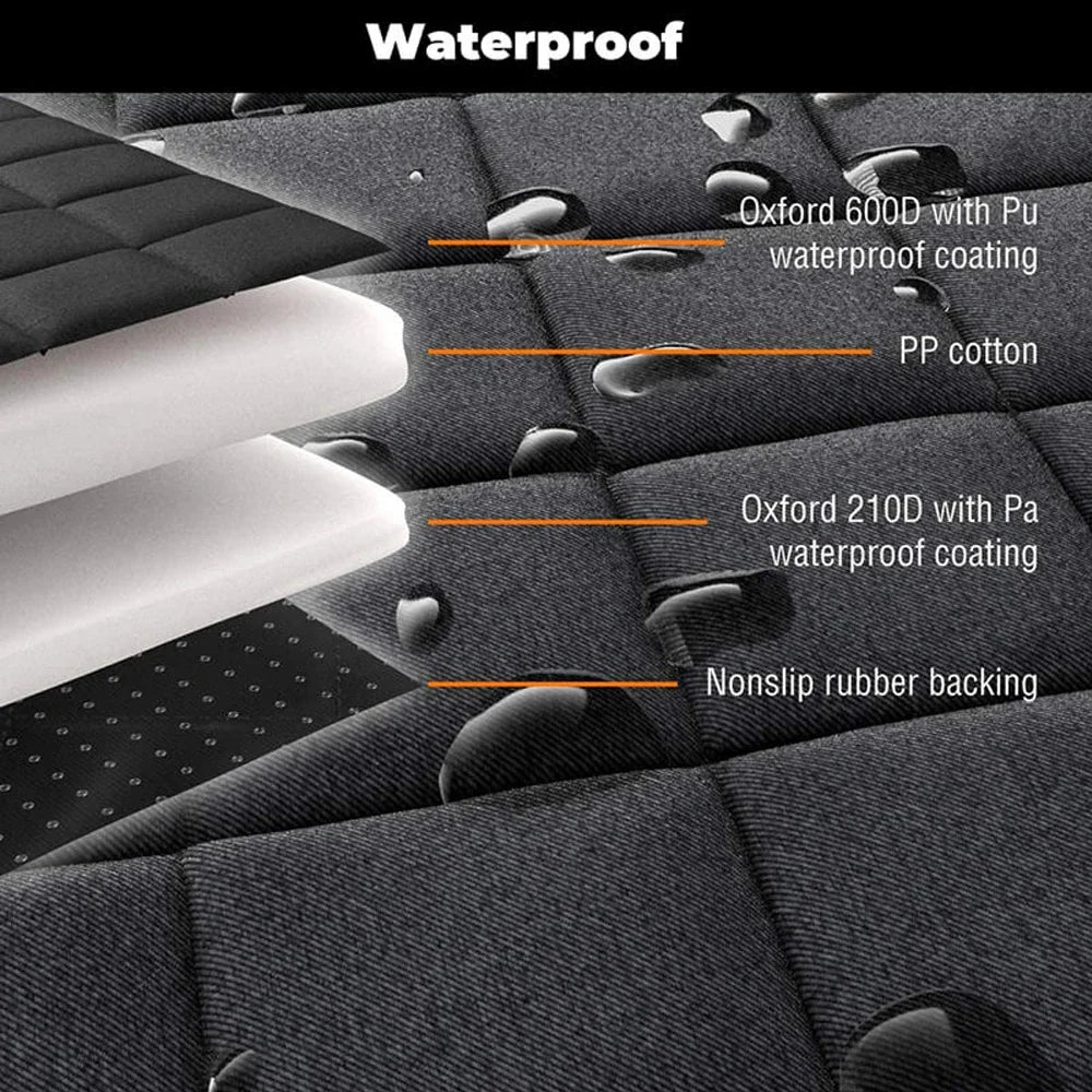 Waterproof Dog Car Seat Cover Bed – Travel Protector with Safety & Comfort