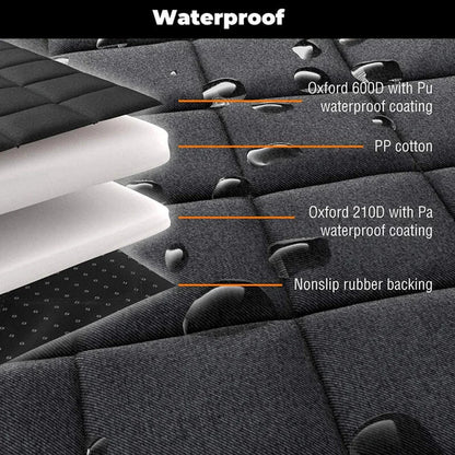 Waterproof Dog Car Seat Cover Bed – Travel Protector with Safety & Comfort