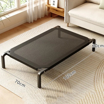 Elevated Summer Dog Bed – Breathable & Washable
