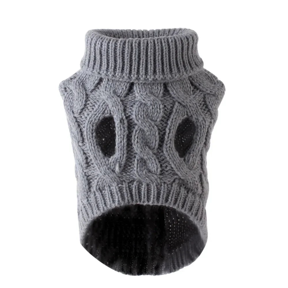 Cozy Knit Dog Sweater – Winter Warmth for Small Breeds