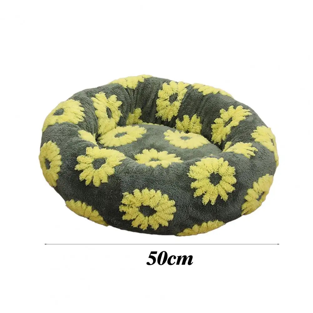 Raised Edge Donut Dog Bed – Plush & Anti-Slip