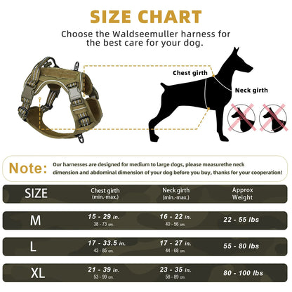 Tactical No-Pull Dog Vest Harness – Reflective & Adjustable