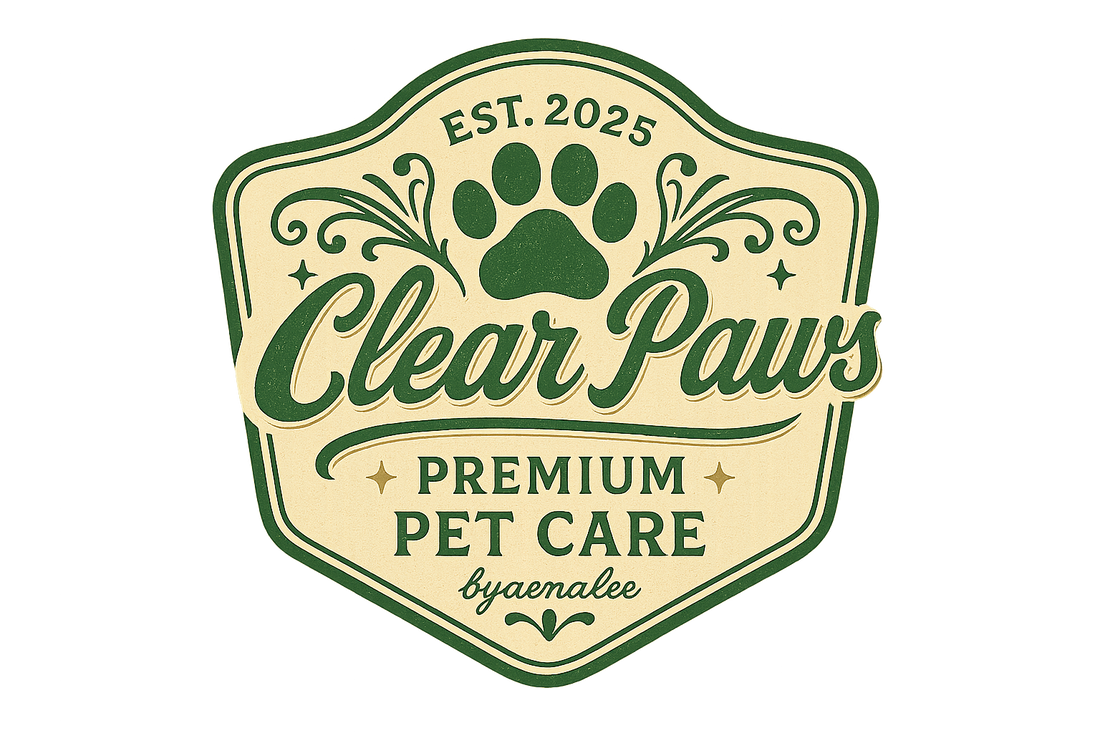 Clear Paws Logo - byaenalee below Premium Pet Care