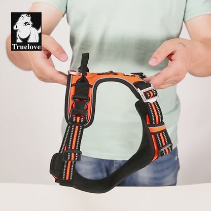 High Visibility Orange Dog Harness - 3M Reflective Safety Vest